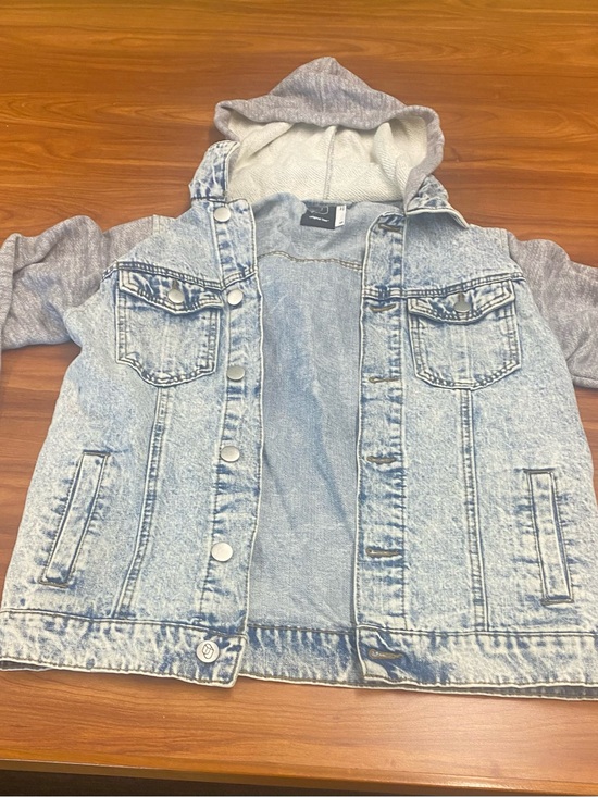 Original Use Other - Original Use Denim Jacket Men S Sweatshirt Hoodie Acid Wash Lightweight Pockets